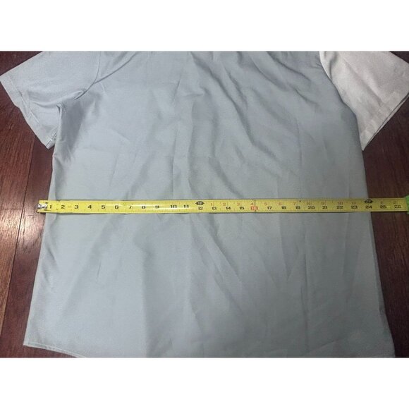 Hardaddy Button Down Shirt Men's Size Large Geometric pattern Causal Gray - Picture 9 of 10